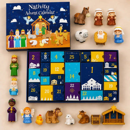 Nativity Advent Calendar 25 Figures & Scene Pieces