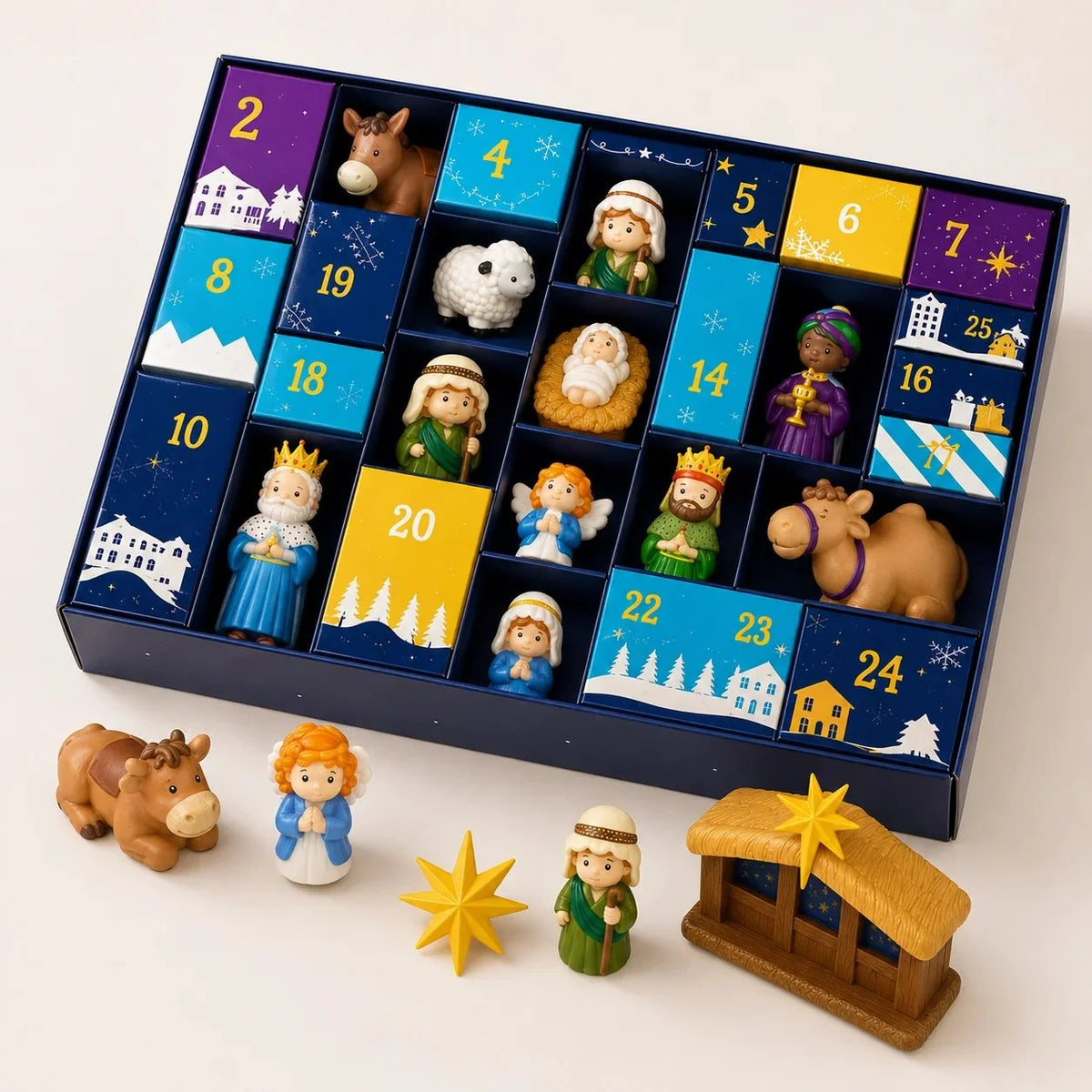 Nativity Advent Calendar 25 Figures & Scene Pieces