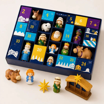 Nativity Advent Calendar 25 Figures & Scene Pieces