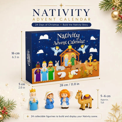Nativity Advent Calendar 25 Figures & Scene Pieces