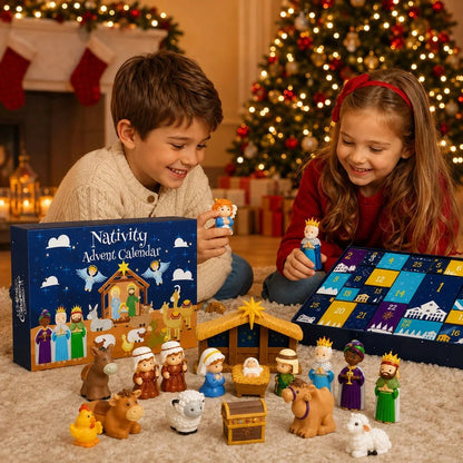 Nativity Advent Calendar 25 Figures & Scene Pieces