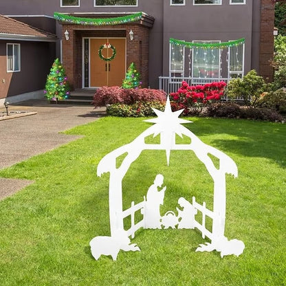 Nativity Set Weather-Resistant Outdoor Silhouette Display