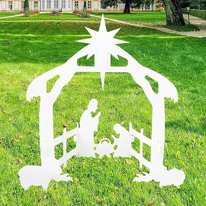 Nativity Set Weather-Resistant Outdoor Silhouette Display