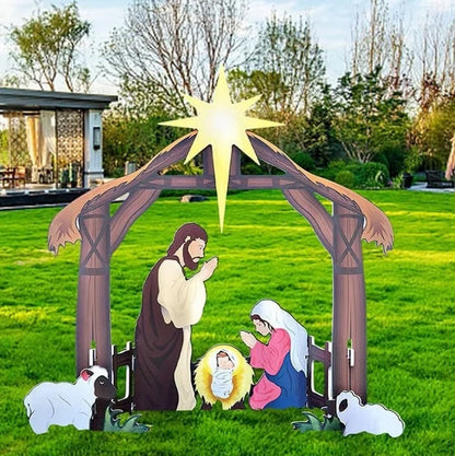 Nativity Set Weather-Resistant Outdoor Silhouette Display