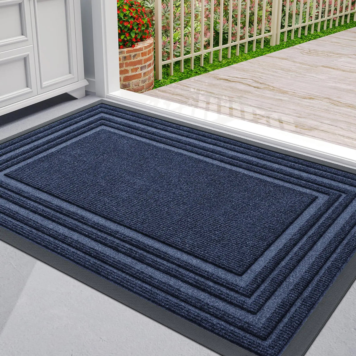 Natural Rubber Non-Slip Door Mat for Both Indoor and Outdoor Use