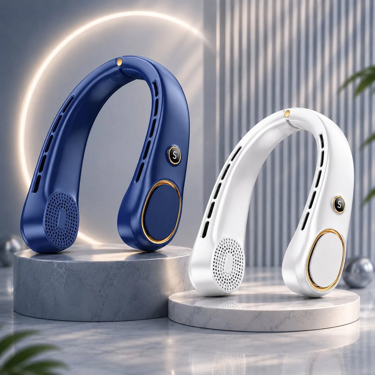Neck Fan Bladeless USB Rechargeable 3 Speeds