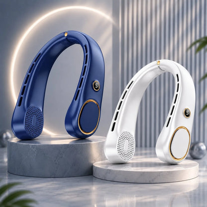 Neck Fan Bladeless USB Rechargeable 3 Speeds