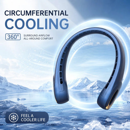 Neck Fan Bladeless USB Rechargeable 3 Speeds