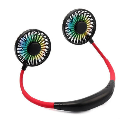 Neck Fan Dual Adjustable Heads USB Rechargeable