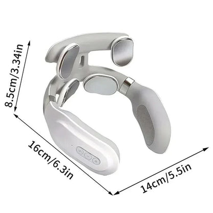 Neck Massager U-Shaped 4-in-1 Heat & Vibration