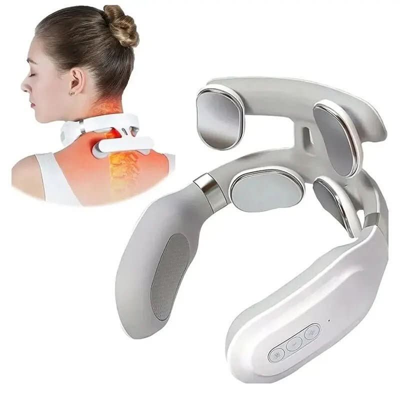 Neck Massager U-Shaped 4-in-1 Heat & Vibration