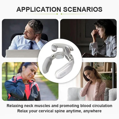 Neck Massager U-Shaped 4-in-1 Heat & Vibration