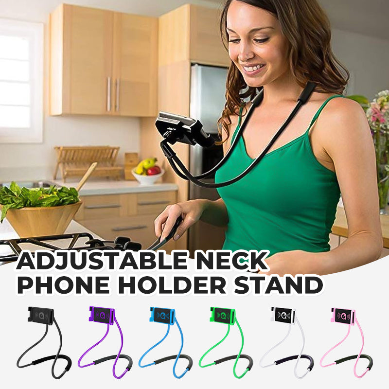 Neck Phone Holder Adjustable Flexible Padded