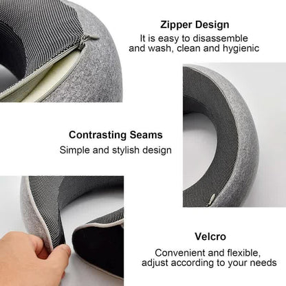 Neck Pillow Adjustable Memory Foam Breathable Fabric