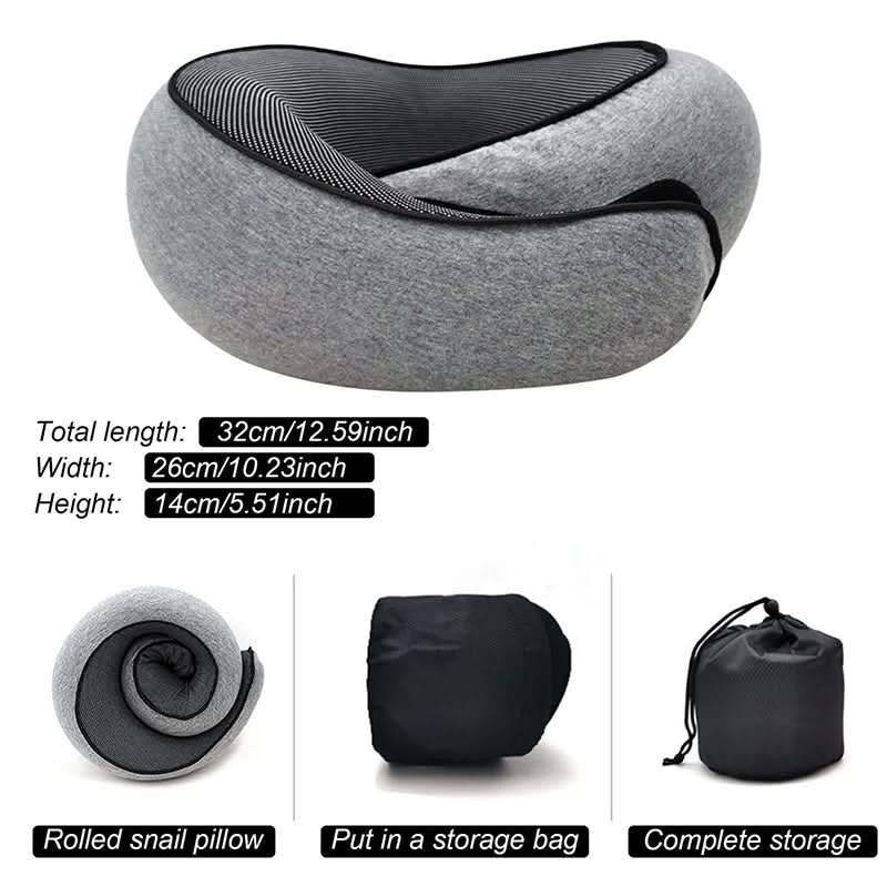 Neck Pillow Adjustable Memory Foam Breathable Fabric