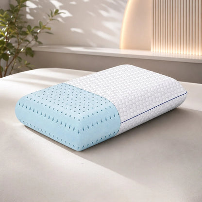 Neck Pillow Cooling Gel Memory Foam Contoured Support