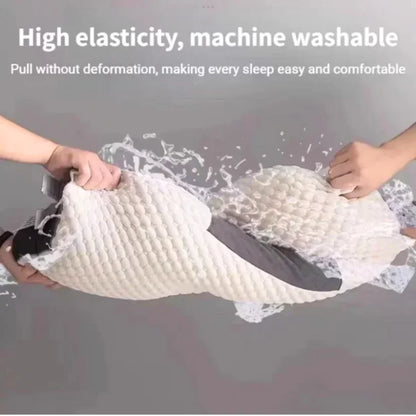 Neck Pillow Ergonomic Breathable Cover Microfiber Filling
