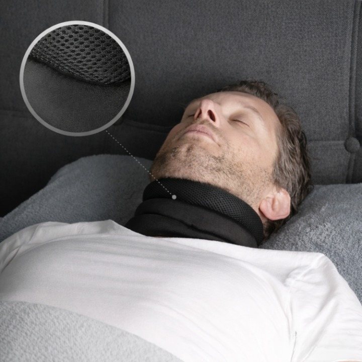 Neck Pillow Ergonomic Cervical Support Reduces Snoring Washable Cover