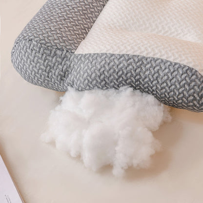 Neck Pillow Feather Silk Filling Breathable Cotton Cover