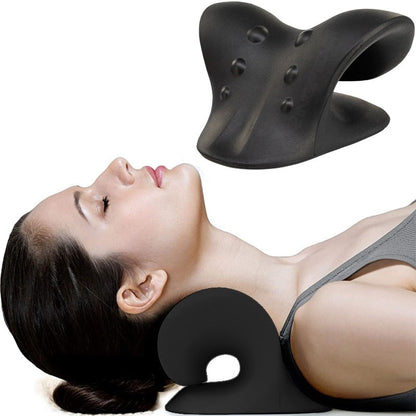 Neck Support Pillow Ergonomic Curved Pressure Points Lightweight