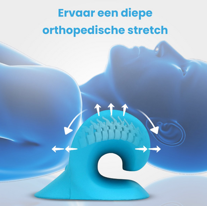 Neck Support Pillow Ergonomic Curved Pressure Points Lightweight