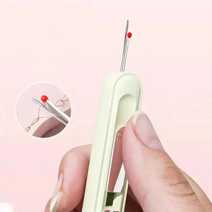 Needle Threader & Seam Ripper Stainless Steel Tips Ergonomic Handle