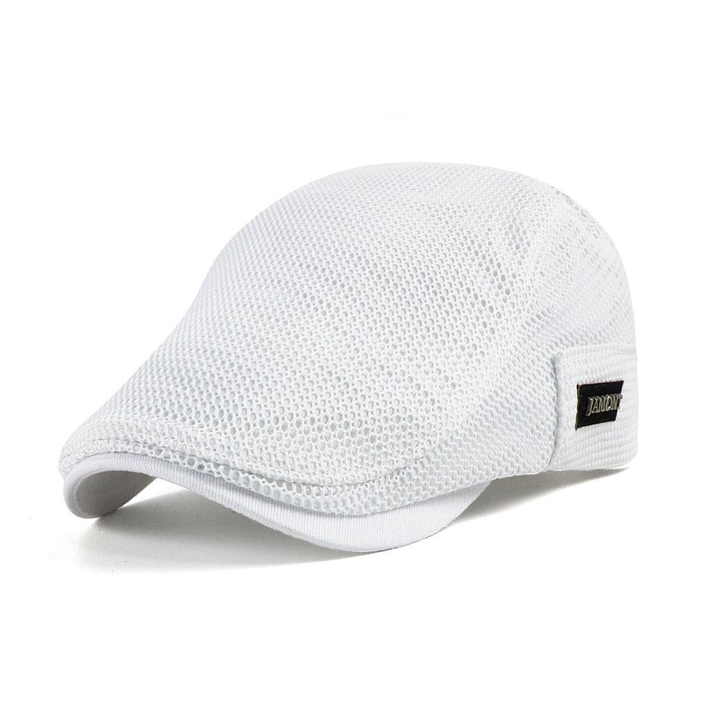 Newsboy Cap Breathable Mesh 100% Cotton Adjustable Band