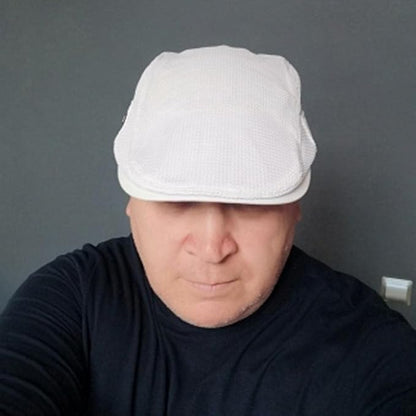 Newsboy Cap Breathable Mesh 100% Cotton Adjustable Band