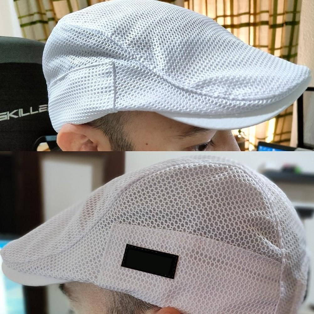 Newsboy Cap Breathable Mesh 100% Cotton Adjustable Band