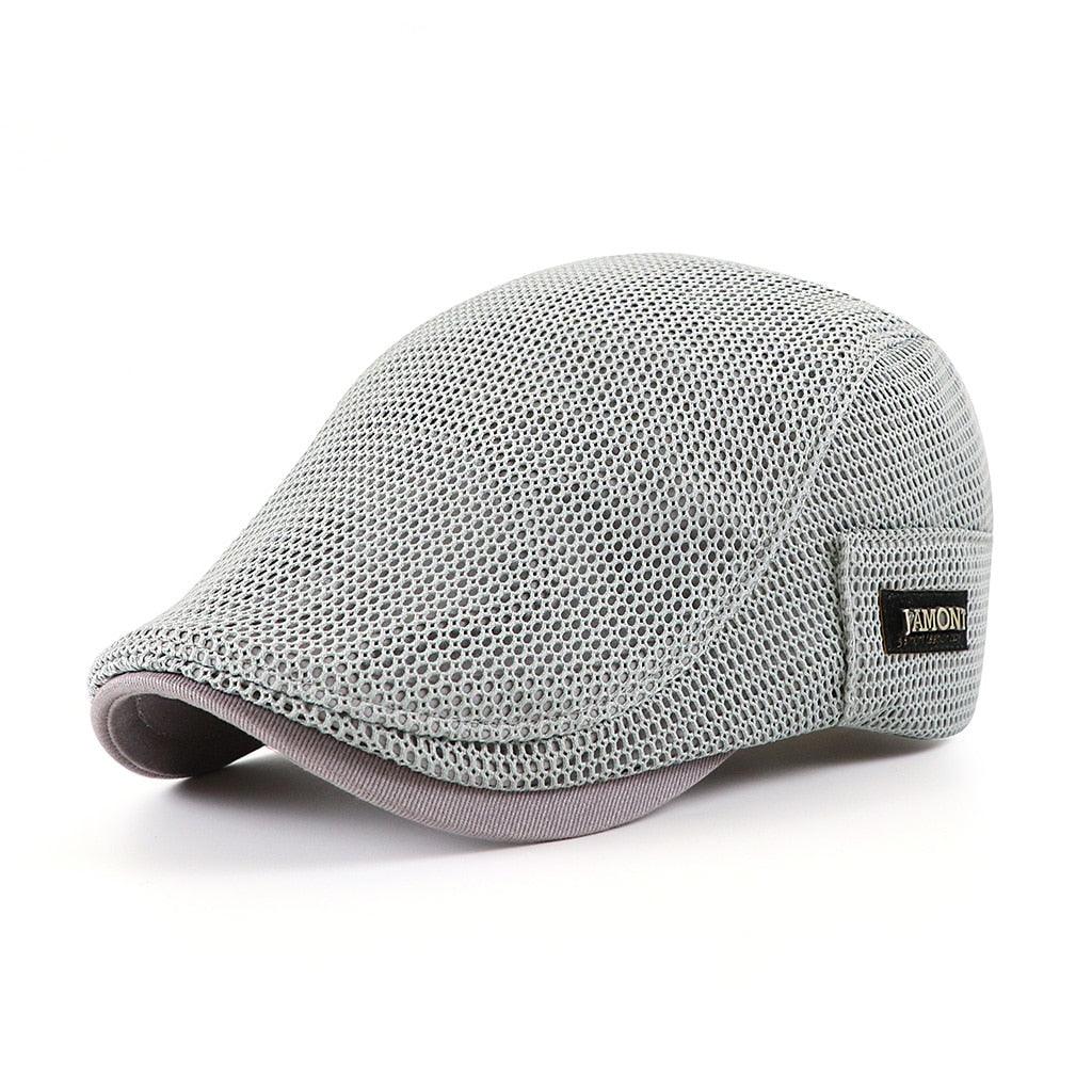 Newsboy Cap Breathable Mesh 100% Cotton Adjustable Band