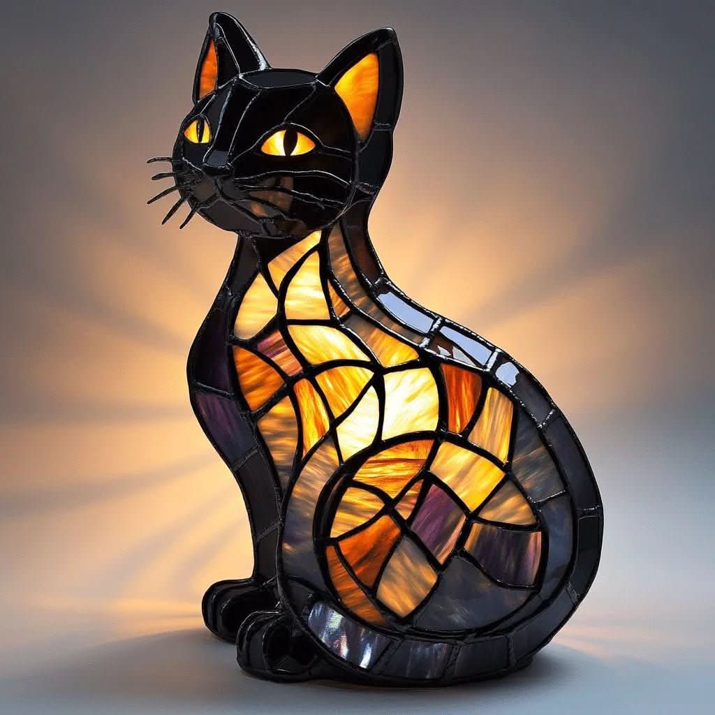 Night Light Cat-Shaped Touch-Dimmable Rechargeable