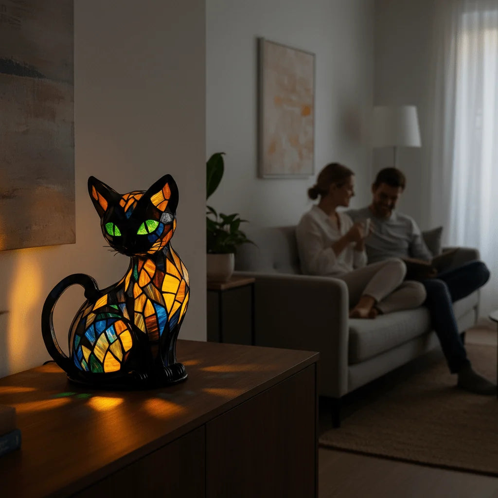 Night Light Cat-Shaped Touch-Dimmable Rechargeable