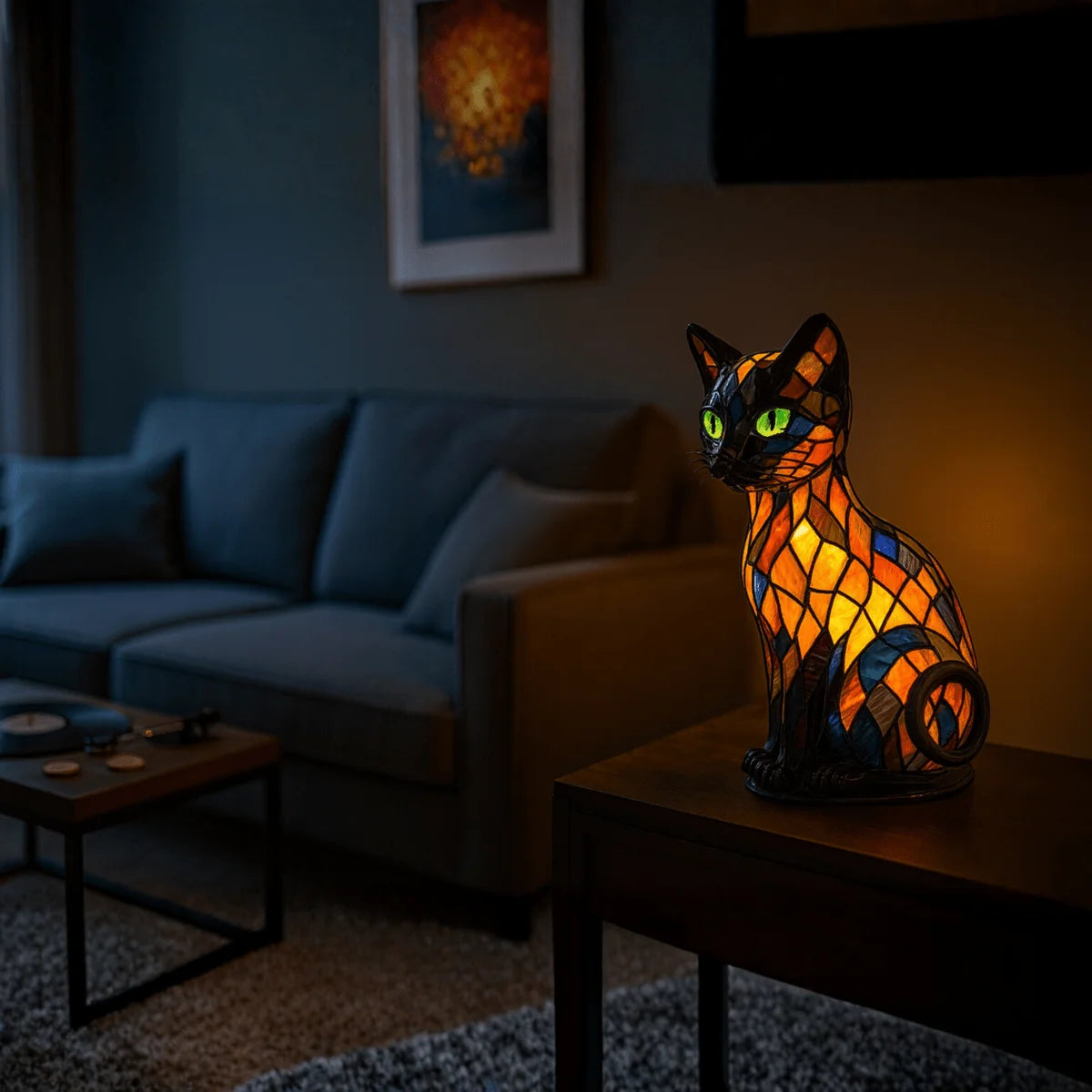 Night Light Cat-Shaped Touch-Dimmable Rechargeable