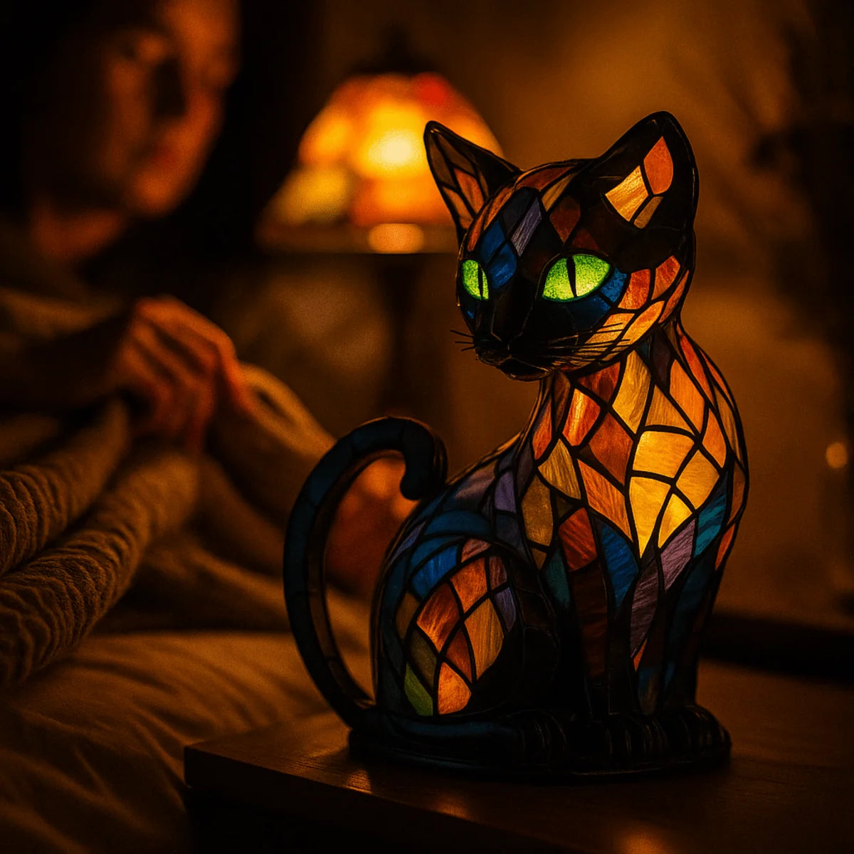 Night Light Cat-Shaped Touch-Dimmable Rechargeable