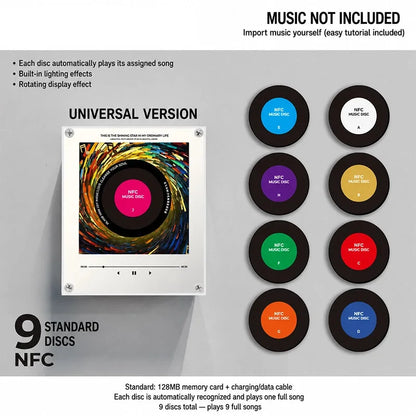 Night Light Magnetic Rotating Vinyl Record NFC-Activated