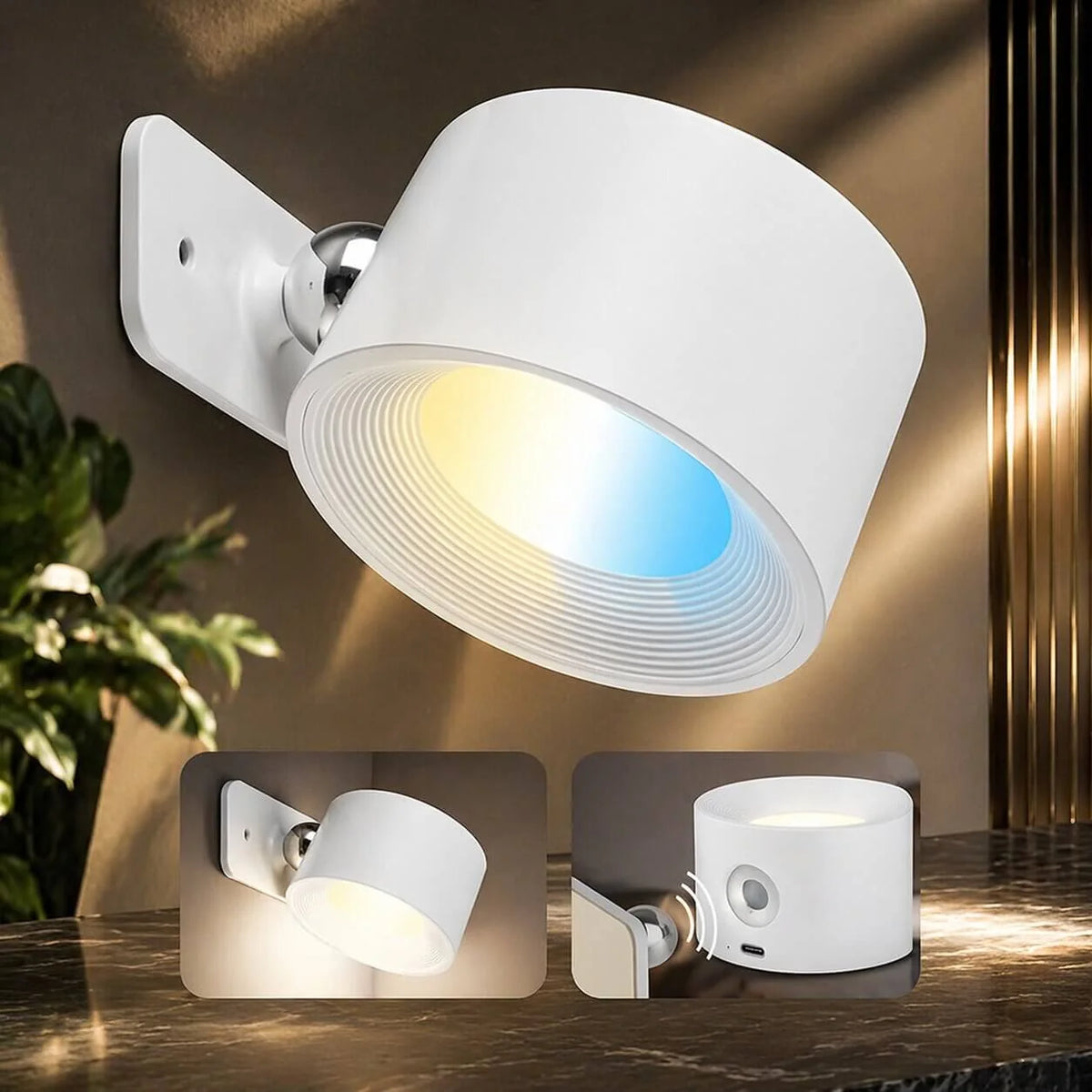 Night Light Motion Sensor Rechargeable USB-C & Magnetic Mount