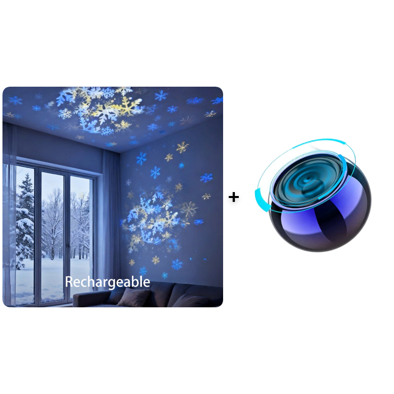 Night Light Projector Rotating LED Themes Rechargeable & USB