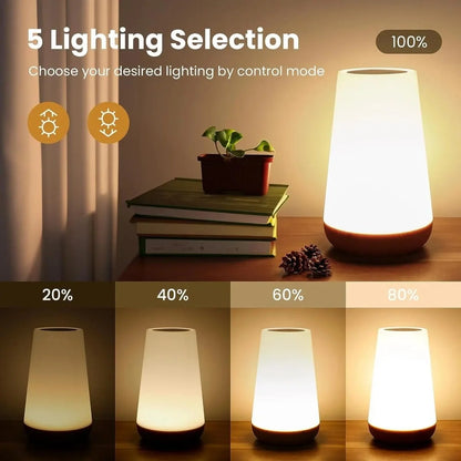 Night Light Rechargeable Dimmable Touch & Remote Control