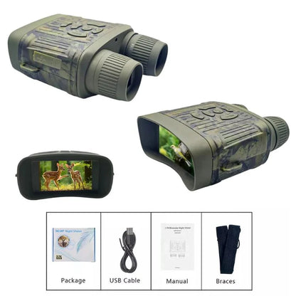 Night Vision Binoculars Infrared HD Display 1000 Ft Range