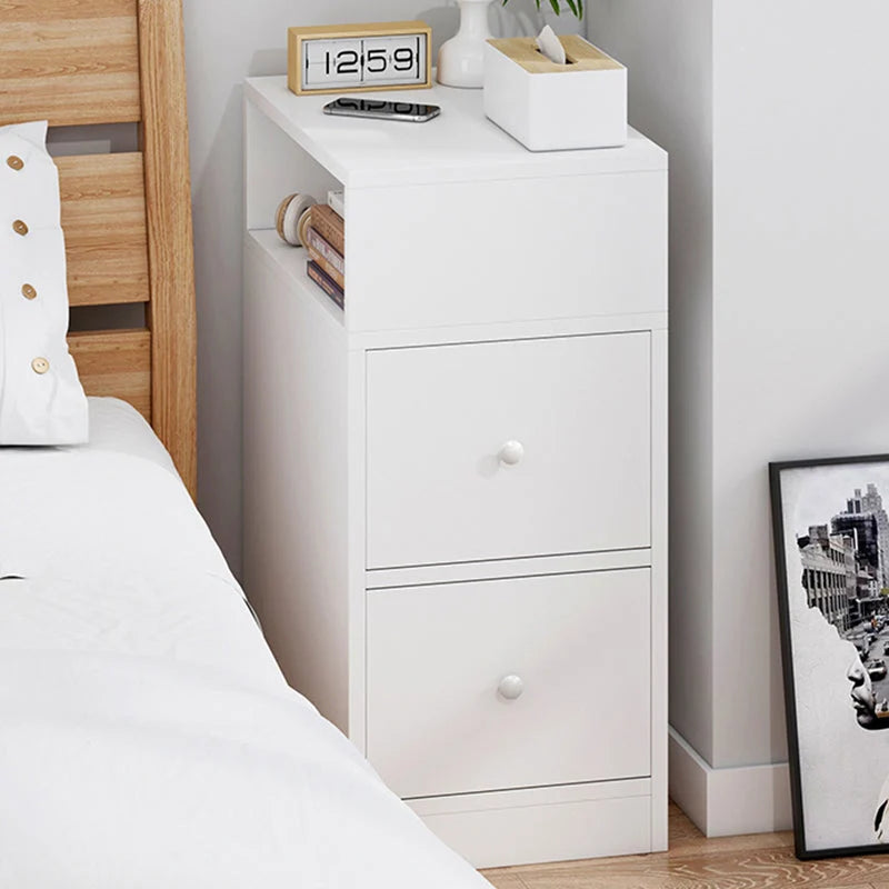 Nightstand Two Drawers & Cabinet Storage