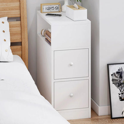 Nightstand Two Drawers & Cabinet Storage