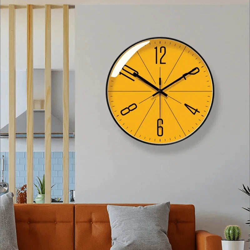 Nordic Minimalist Wall Clock – Quiet Style with Husk Details
