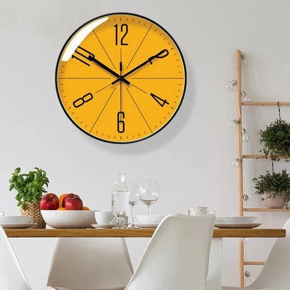 Nordic Minimalist Wall Clock – Quiet Style with Husk Details