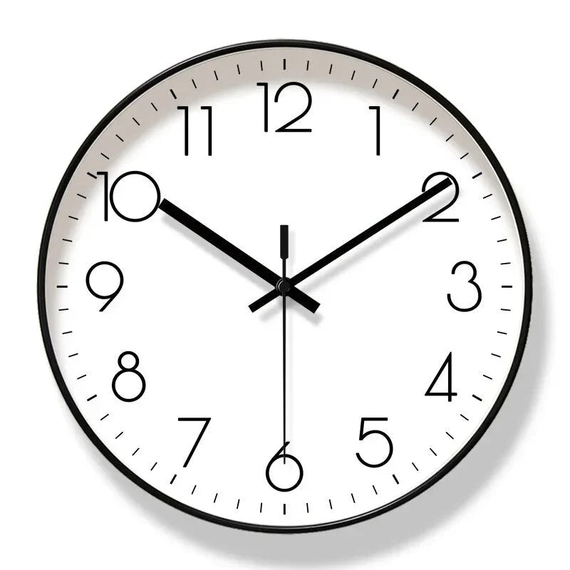 Nordic Minimalist Wall Clock – Quiet Style with Husk Details