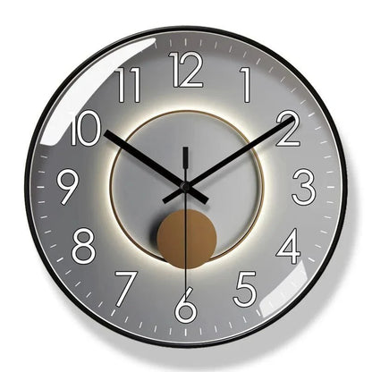 Nordic Minimalist Wall Clock – Quiet Style with Husk Details