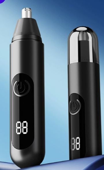 Nose & Ear Trimmer Double-Blade USB Rechargeable LED Display