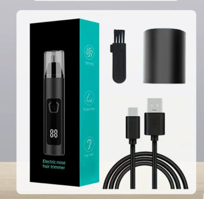 Nose & Ear Trimmer Double-Blade USB Rechargeable LED Display