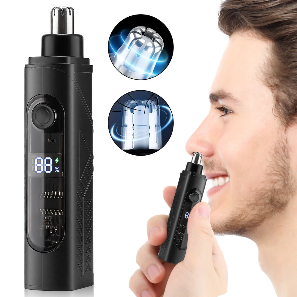 Nose & Ear Trimmer USB Rechargeable Waterproof LED Indicator