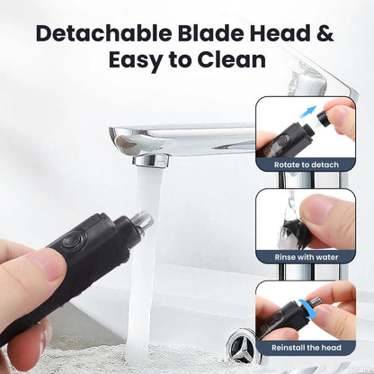 Nose & Ear Trimmer USB Rechargeable Waterproof LED Indicator