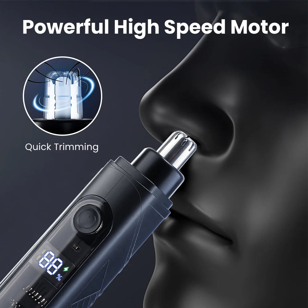 Nose & Ear Trimmer USB Rechargeable Waterproof LED Indicator
